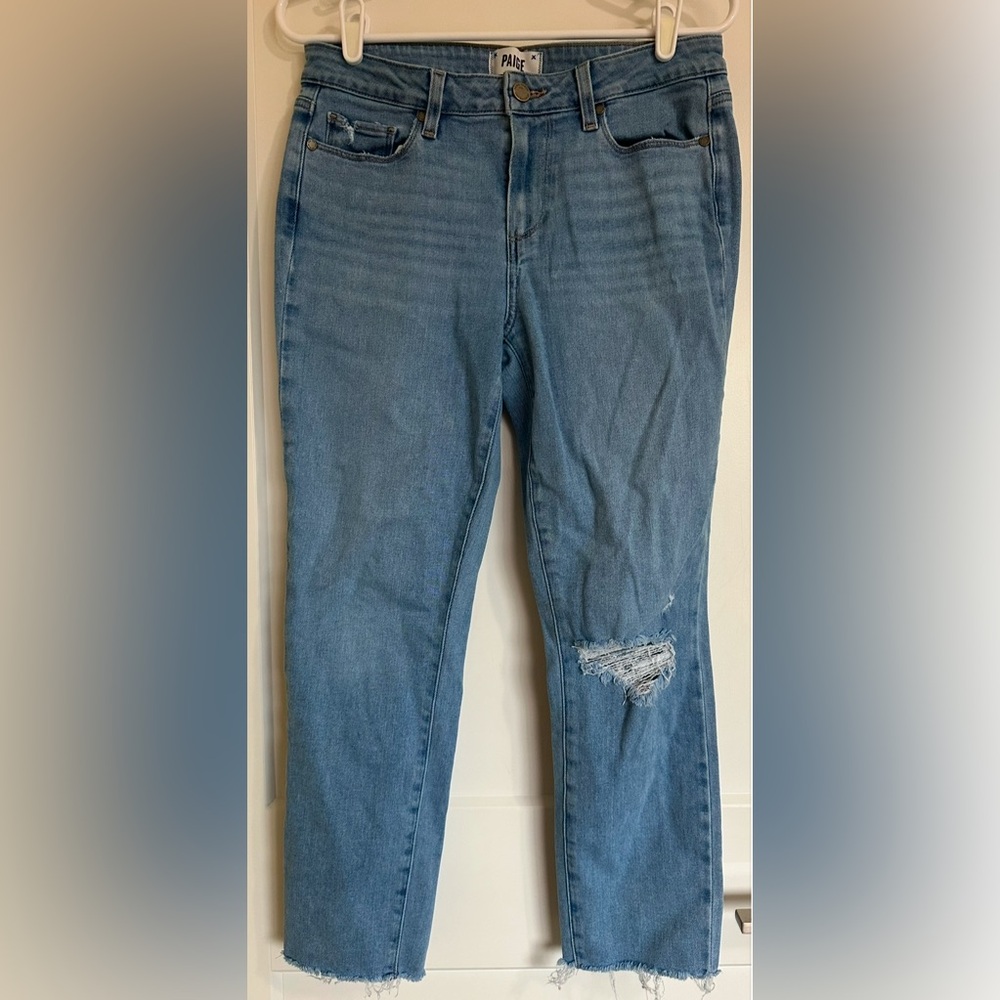 Paige crop jeans